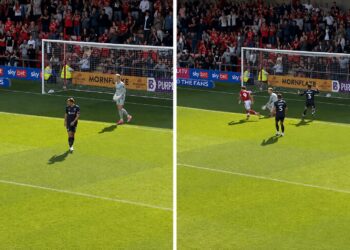Northampton Spot Josh March Hiding. Their Goalkeeper Does Not