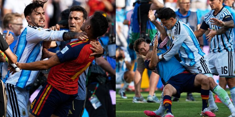New Footage Reveals World Cup Final Brawl Began With Molina Punching Rodri